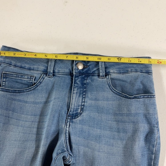 Lee Rider Mid Rise Denim Jean Capri Pants Size 8 - Picture 7 of 11